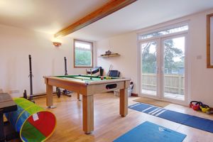 Wood Building (Currently Games Room/Gym)- click for photo gallery